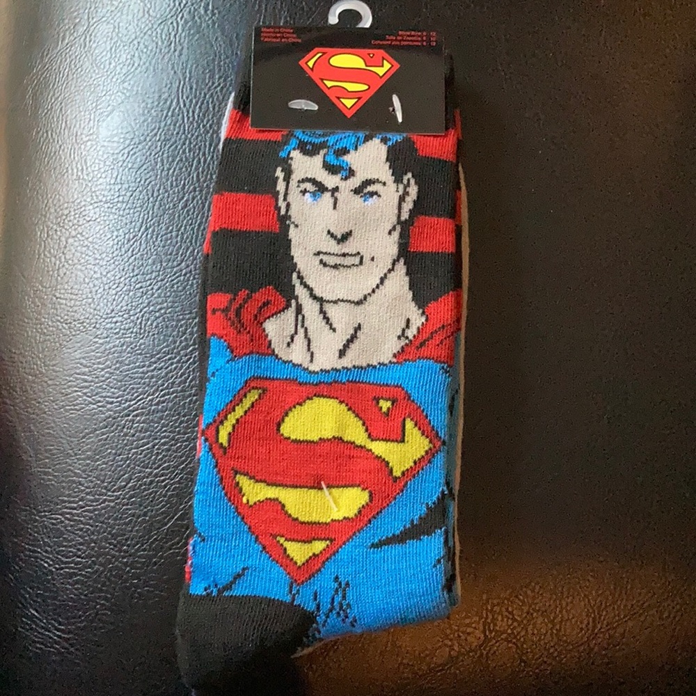 New Superman socks - 2 pairs, two different designs